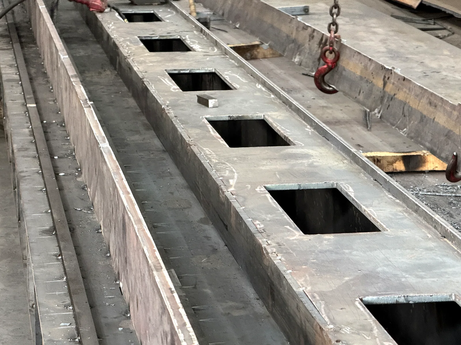 Heavy steel fabrication assembly at Naxos Commodities