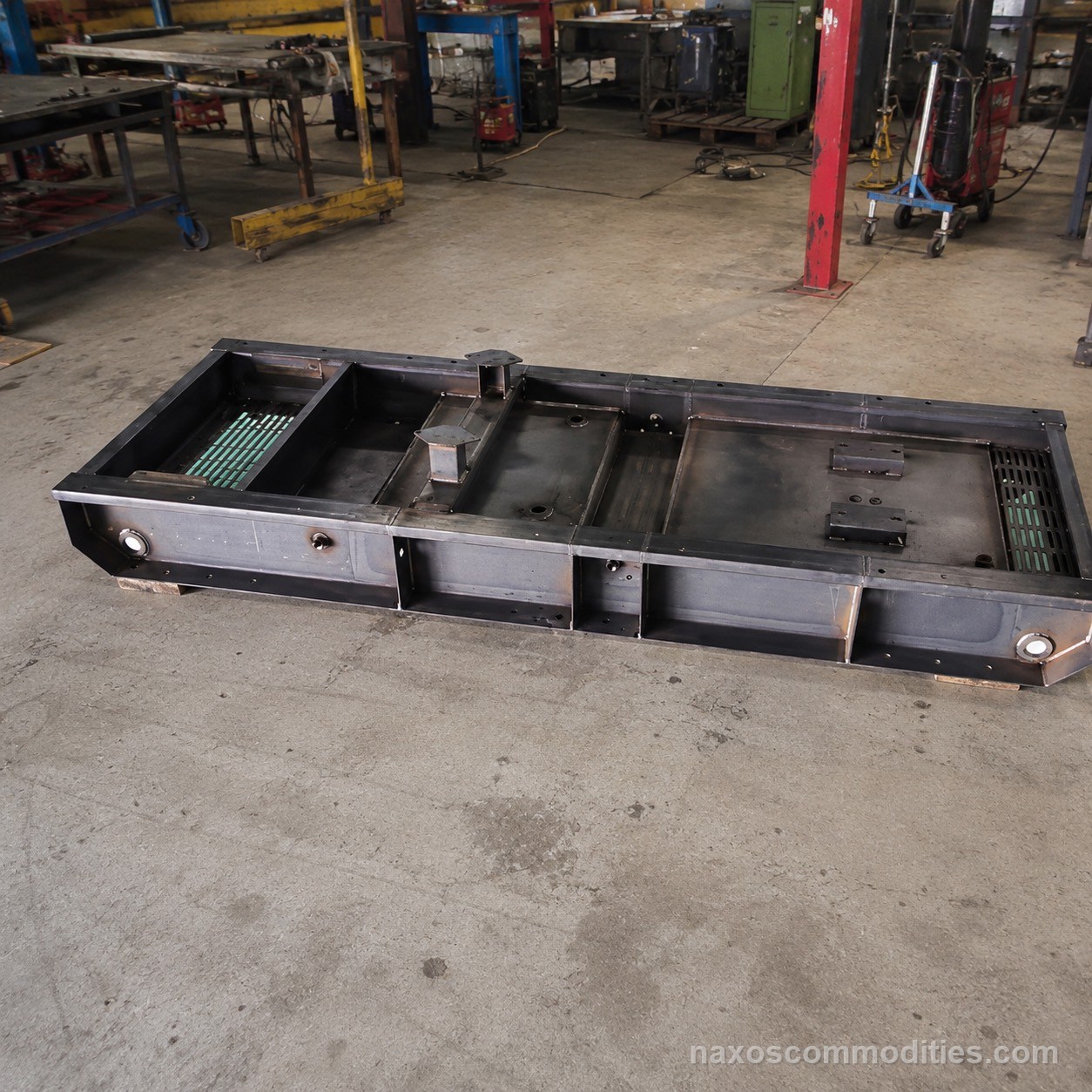Diesel generator base frame and base mount fabricated in mild steel
