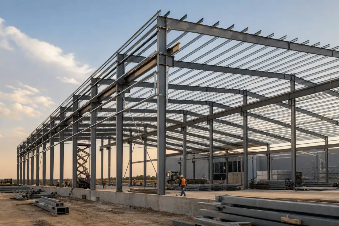 Pre-engineered building and structural steel capability visual